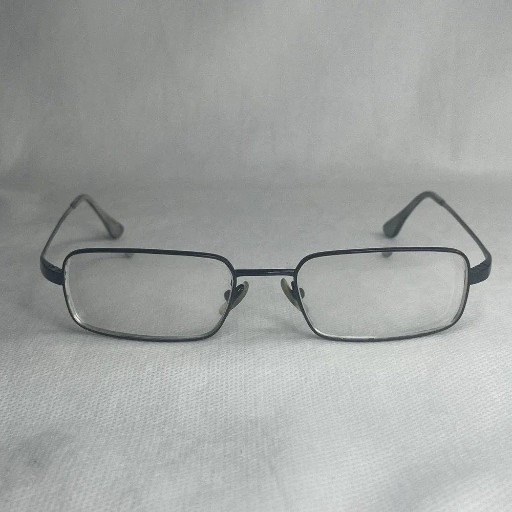 Ray Ban Titanium Rectangle Metal Wrap Eyeglasses Frame ONLY RB-8610 52[]18-140
